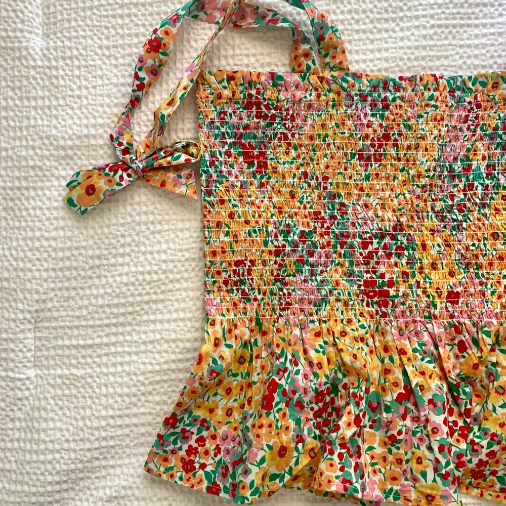 NWT J.Crew Factory smocked summer top
